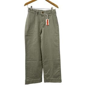 Marine Layer Bridget Wide Leg Crop Pants Womens Size 6 Shadow